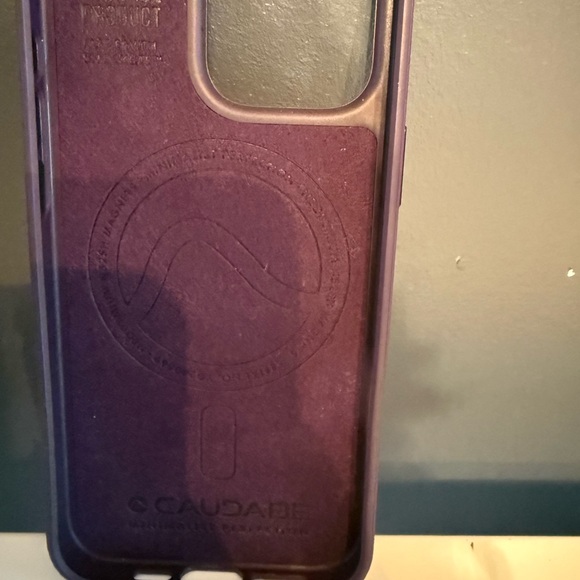 iPhone 16 Pro Max MagSafe Caudabe Case Amethyst Purple - Picture 8 of 16